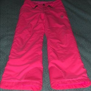 Kids Pink Spyder Ski Pants